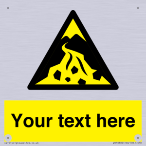 Custom Warning: Debris flow zone